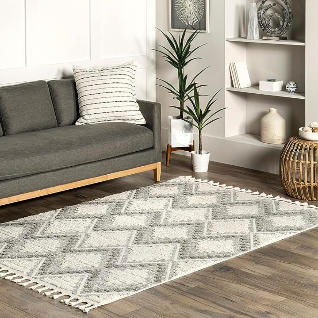 image of a fringed carpet