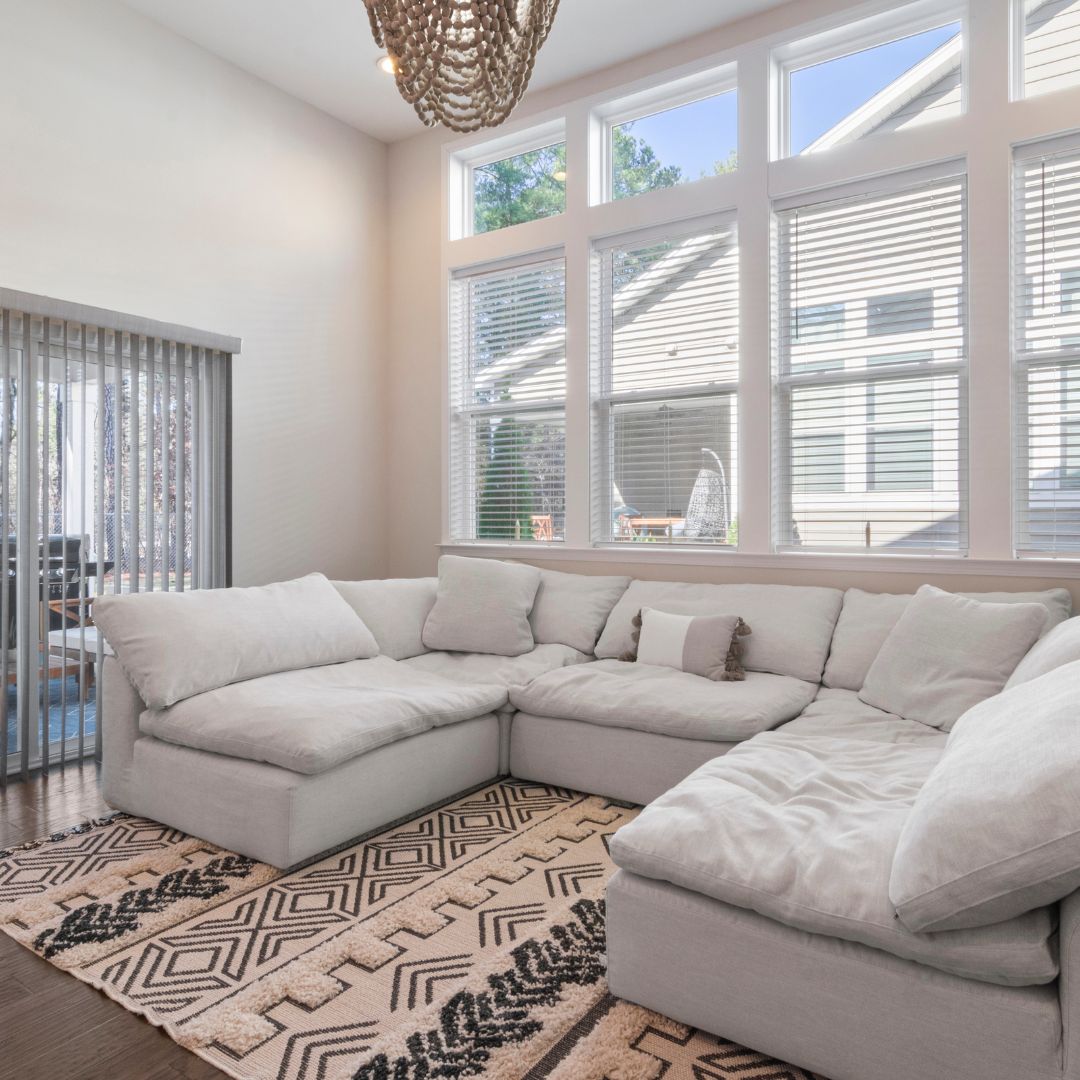 image of a room with a rug