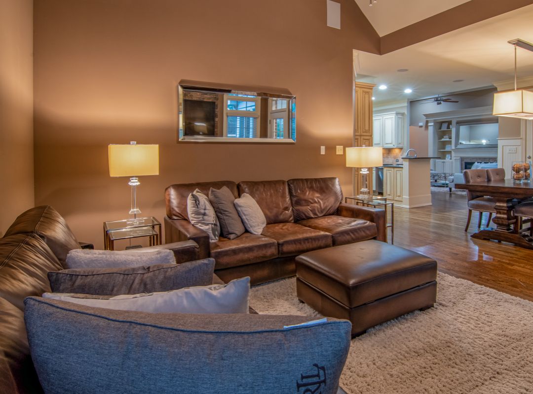 3 Prolonging Leather Life a clean set of leather furniture in a living room
