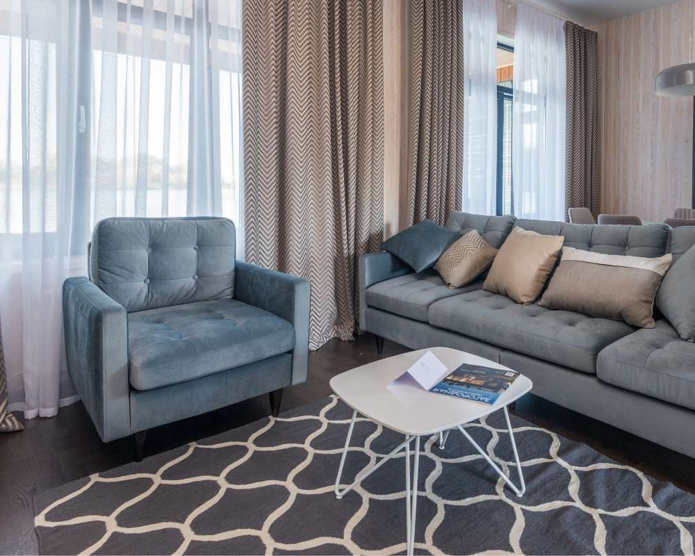 area rug in living room