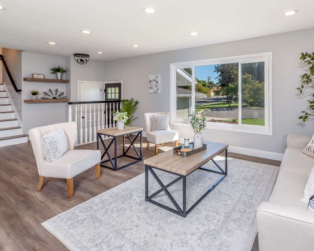 area rug in living room