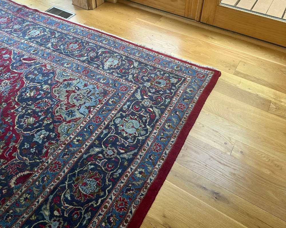 oriental rug in house