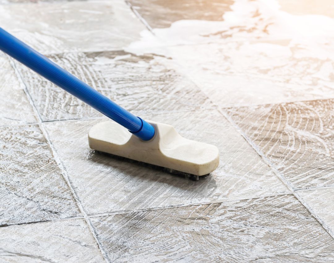 cleaning tile