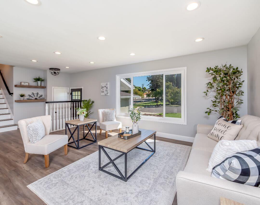 area rug in living room