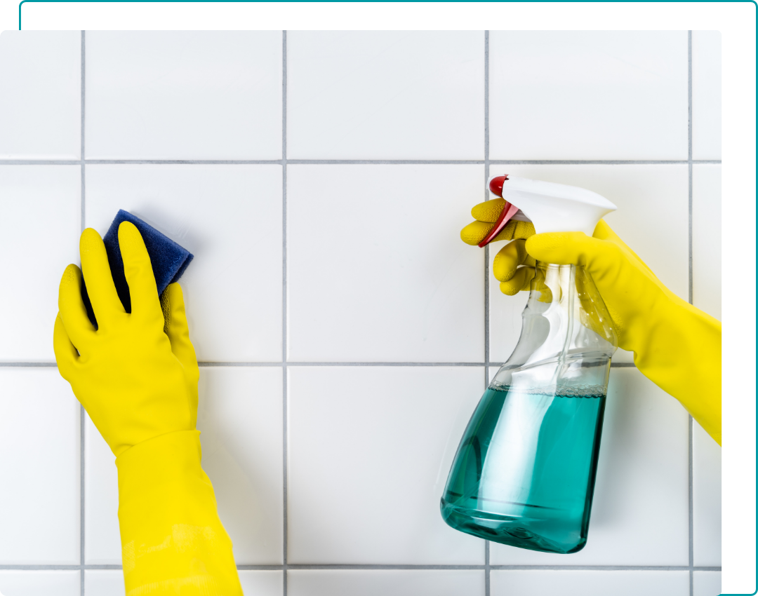 cleaning grout with products