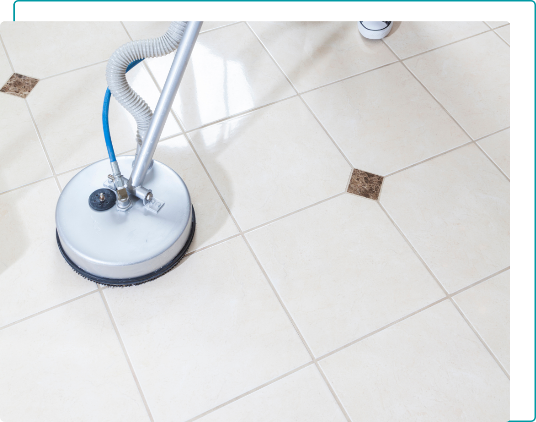 Tile Cleaning in Mercer Island a tile floor being shined
