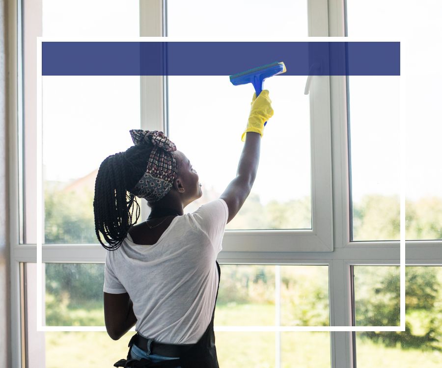 cleaning windows