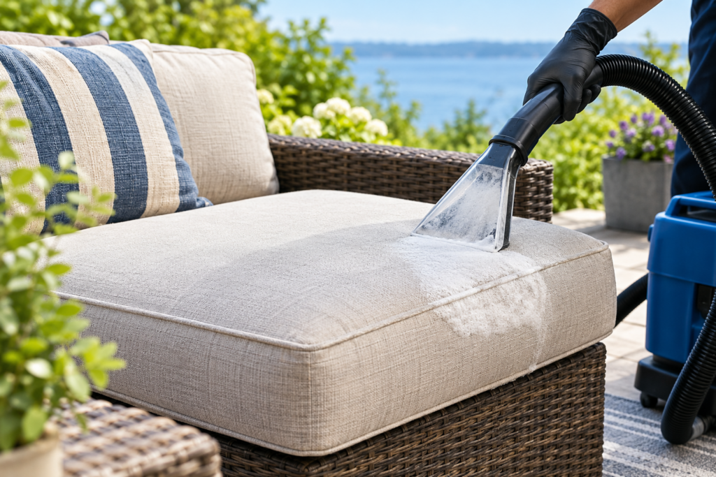 cleaning outdoor furniture