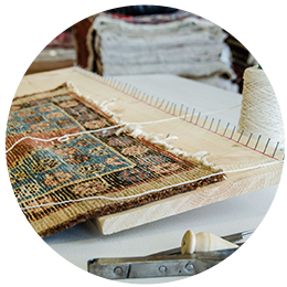Rug fringing